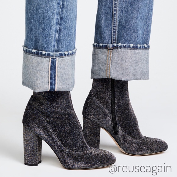 Sam Edelman Glitter Sock Boot NWOB - Picture 2 of 8